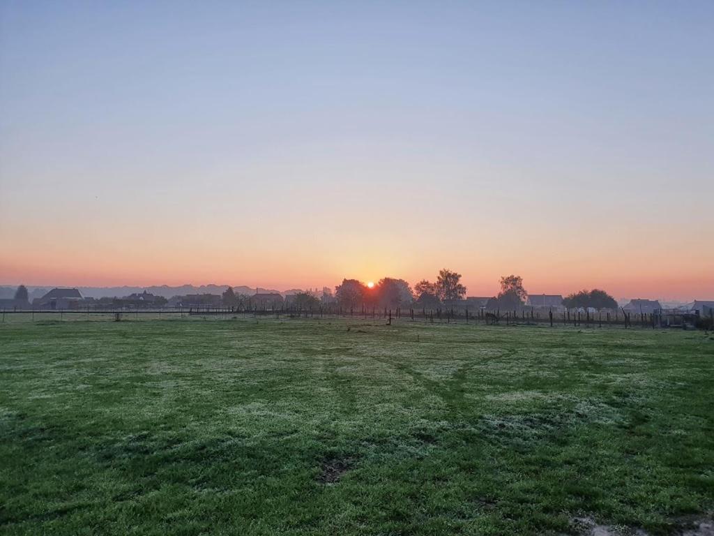 Houten Huisje Tussen Paarden Nieuwerkerken Екстер'єр фото